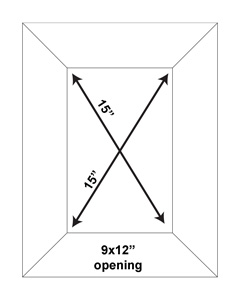 If the corners are square, the diagonals will be equal