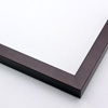 A simple, dark walnut frame with a matte finish.
.75 " width: ideal for small artwork. This modern frame is suitable for a wide variety of art mediums, from photographs to paintings and giclee prints.